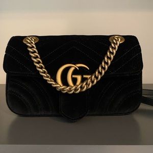 Gucci marmont velvet mini